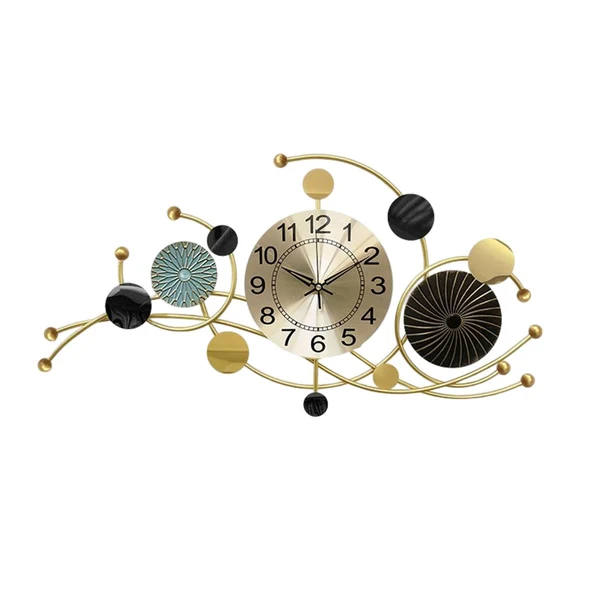 Durable Maxbell Large Wall Clock Circular Decorative Wall Clocks for Hotel Home Wall Decor Convenient