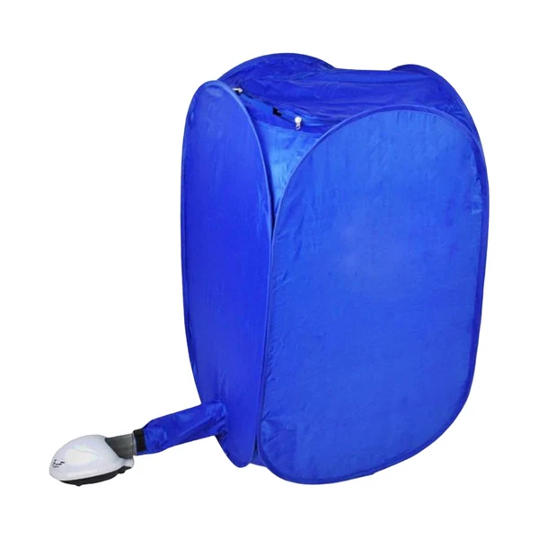 Practical Maxbell Folding Electric Clothes Dryer Mini Wardrobe Drying Rack for RV Travel Blue Reliable