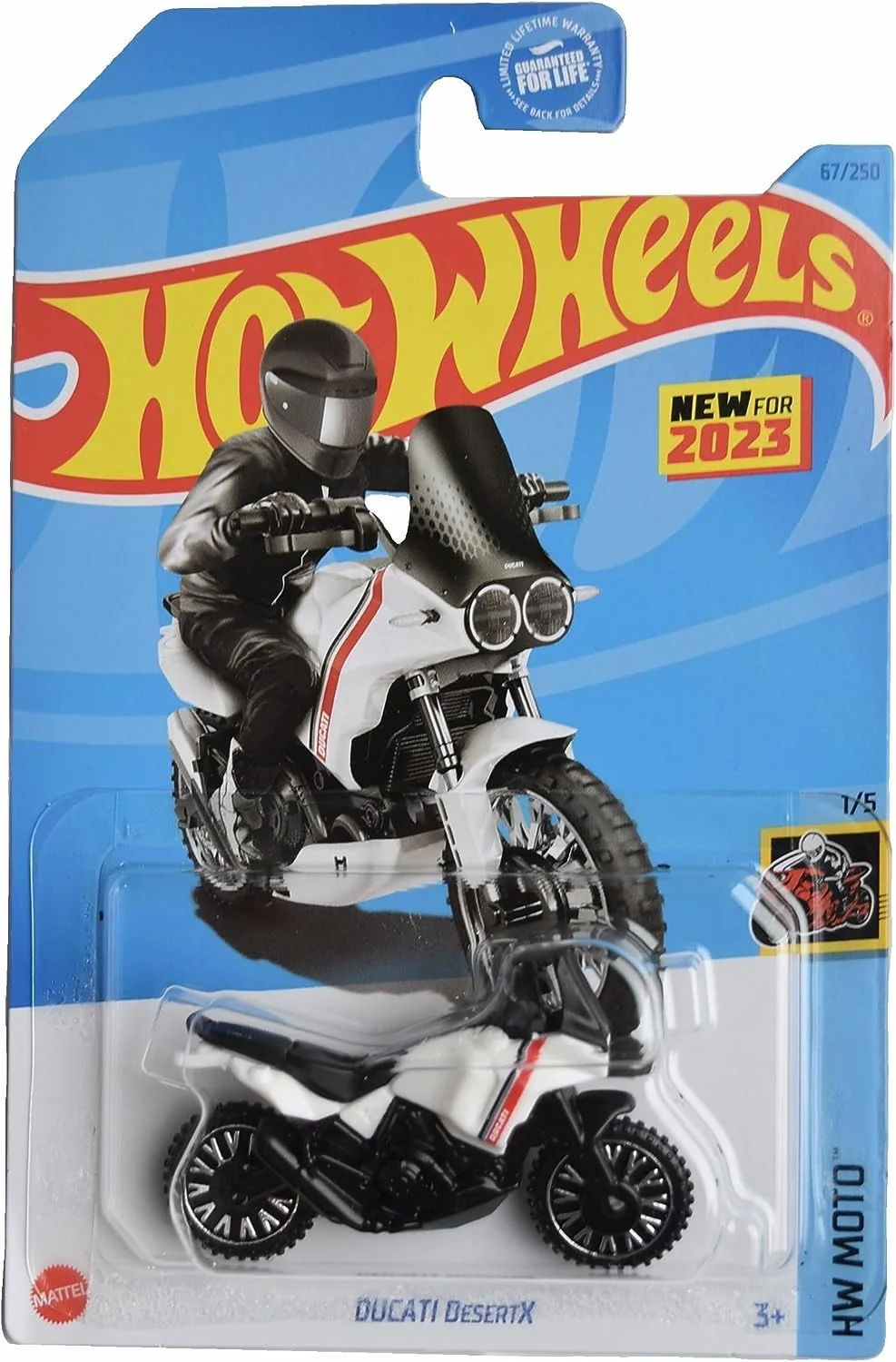 Artisan Hot Wheels Ducati DesertX HW Moto 1 5 White Black 67 250 Recyclable