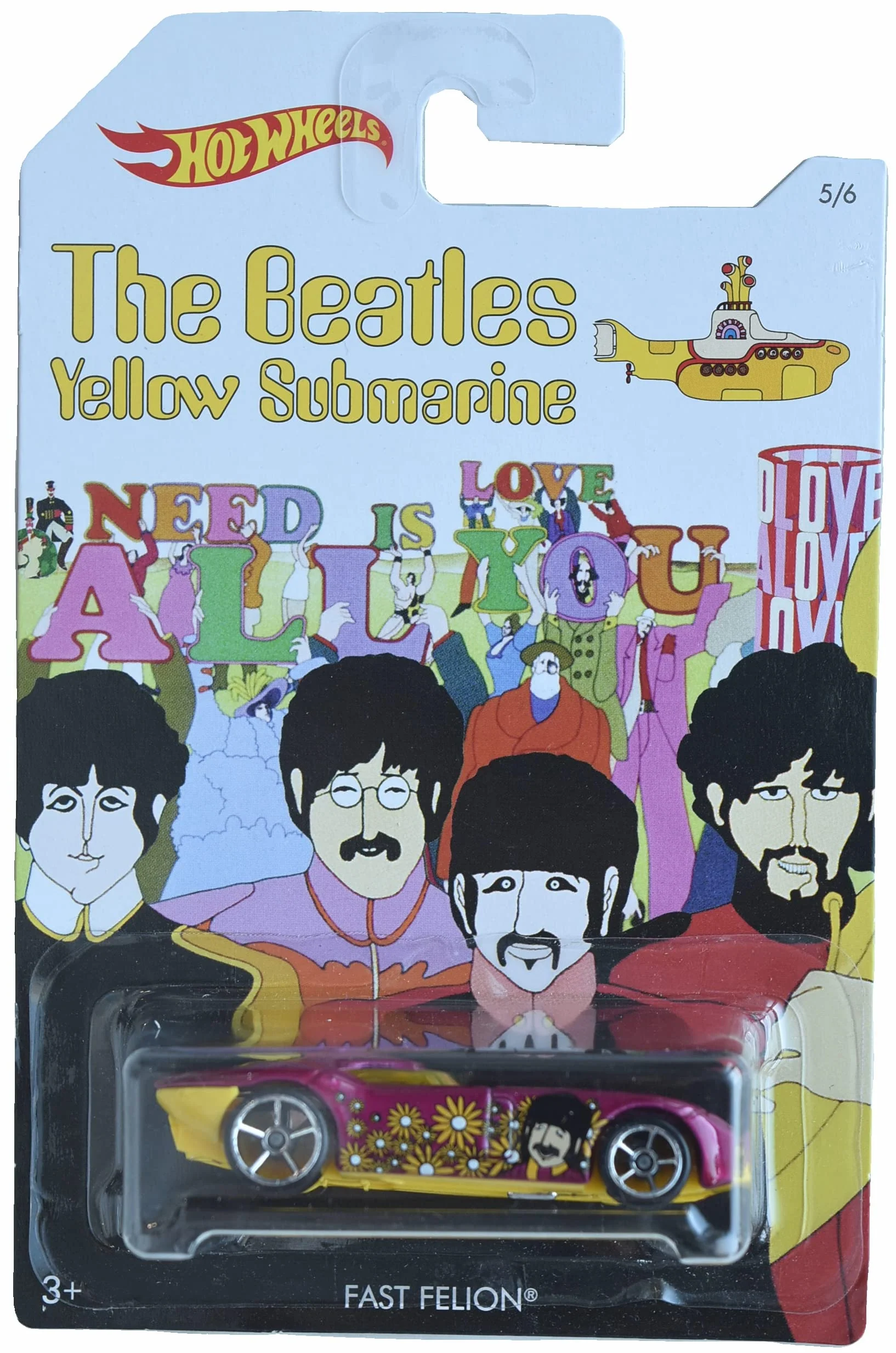 Casual Hot Wheels Fast Felion The Beatles Yellow Submarine 5 6 Sustainable