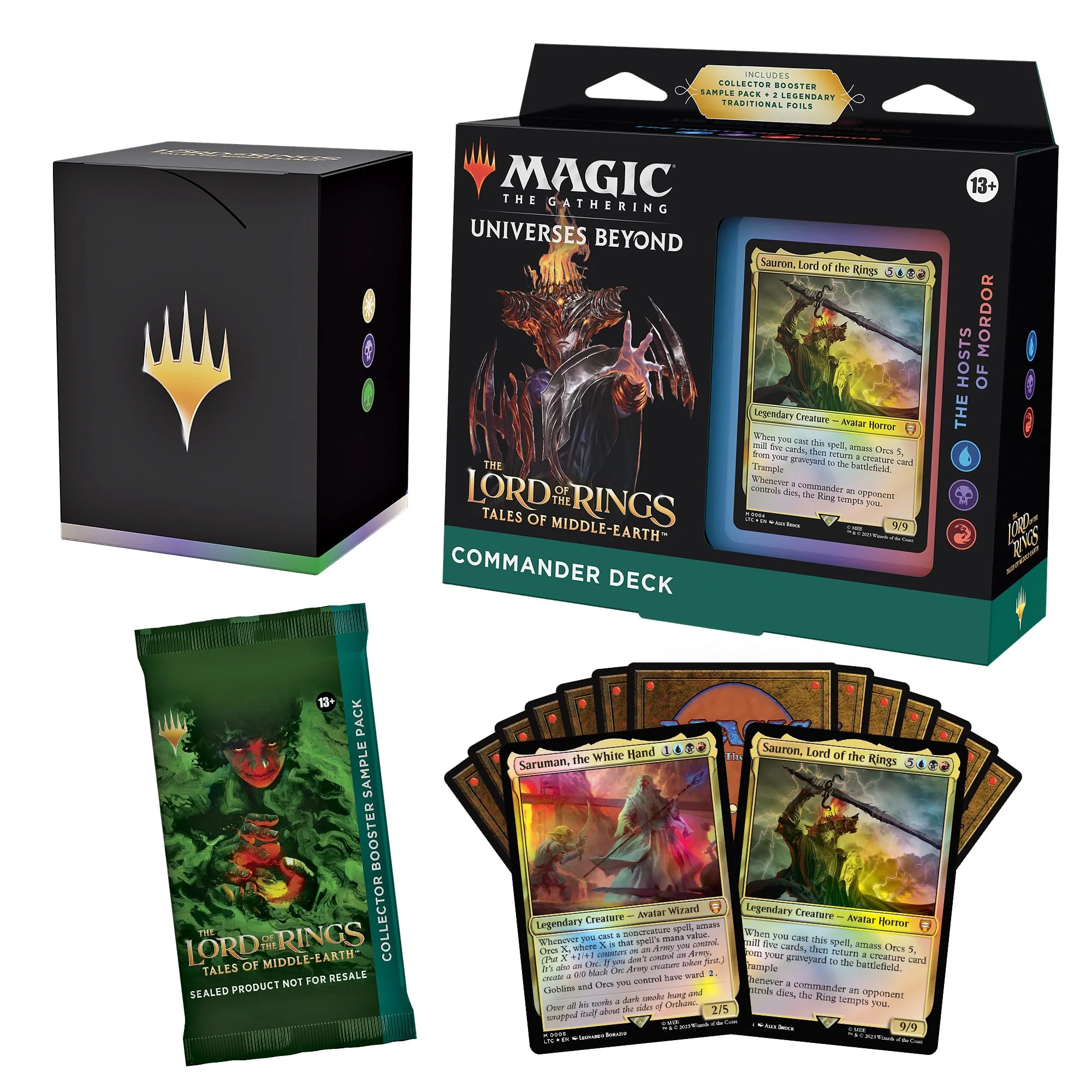 High-Quality The Gathering The Lord of The Rings Tales of Middle-Earth Commander Deck 4 Collector Booster Sample Pack Pure