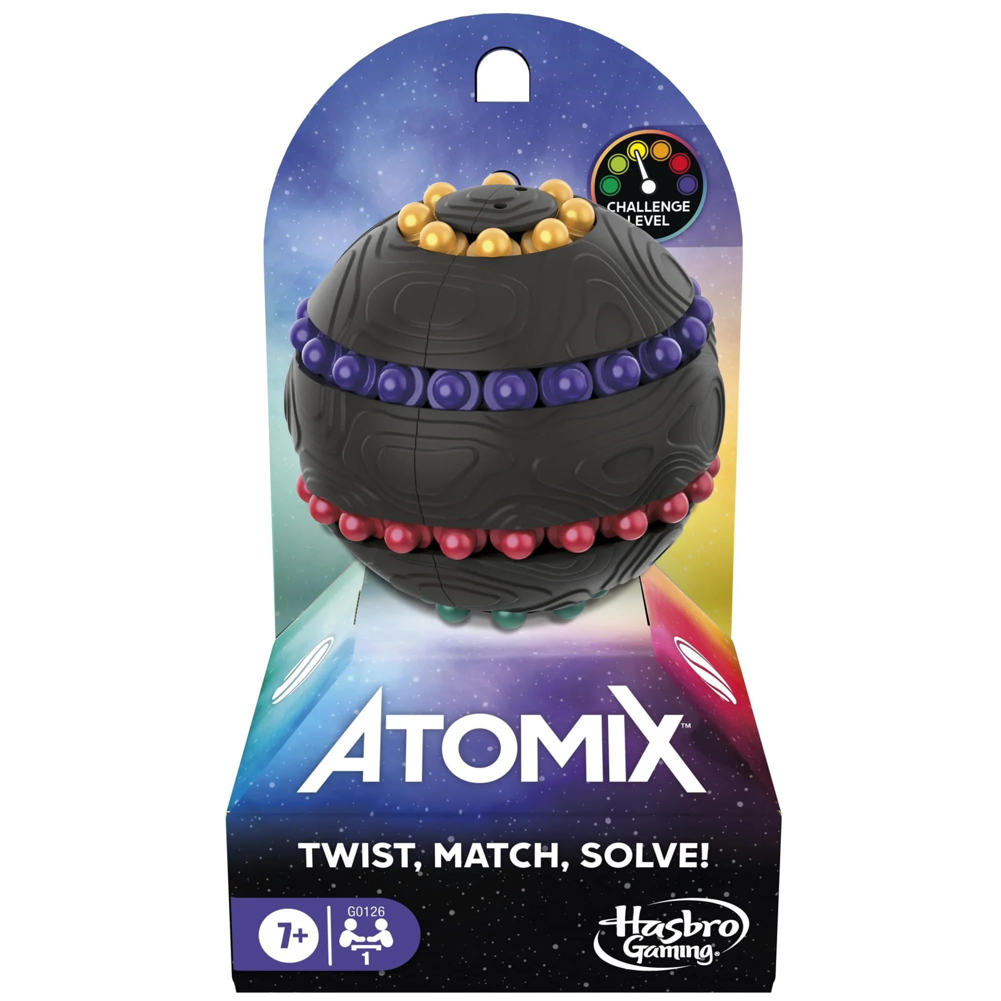 User-Friendly Hasbro Gaming Atomix Game for Kids Teens and Adults Brainteaser Puzzle Sphere Ball and Fidget Toy 1 Player Portable Summer Travel Activities … Soft