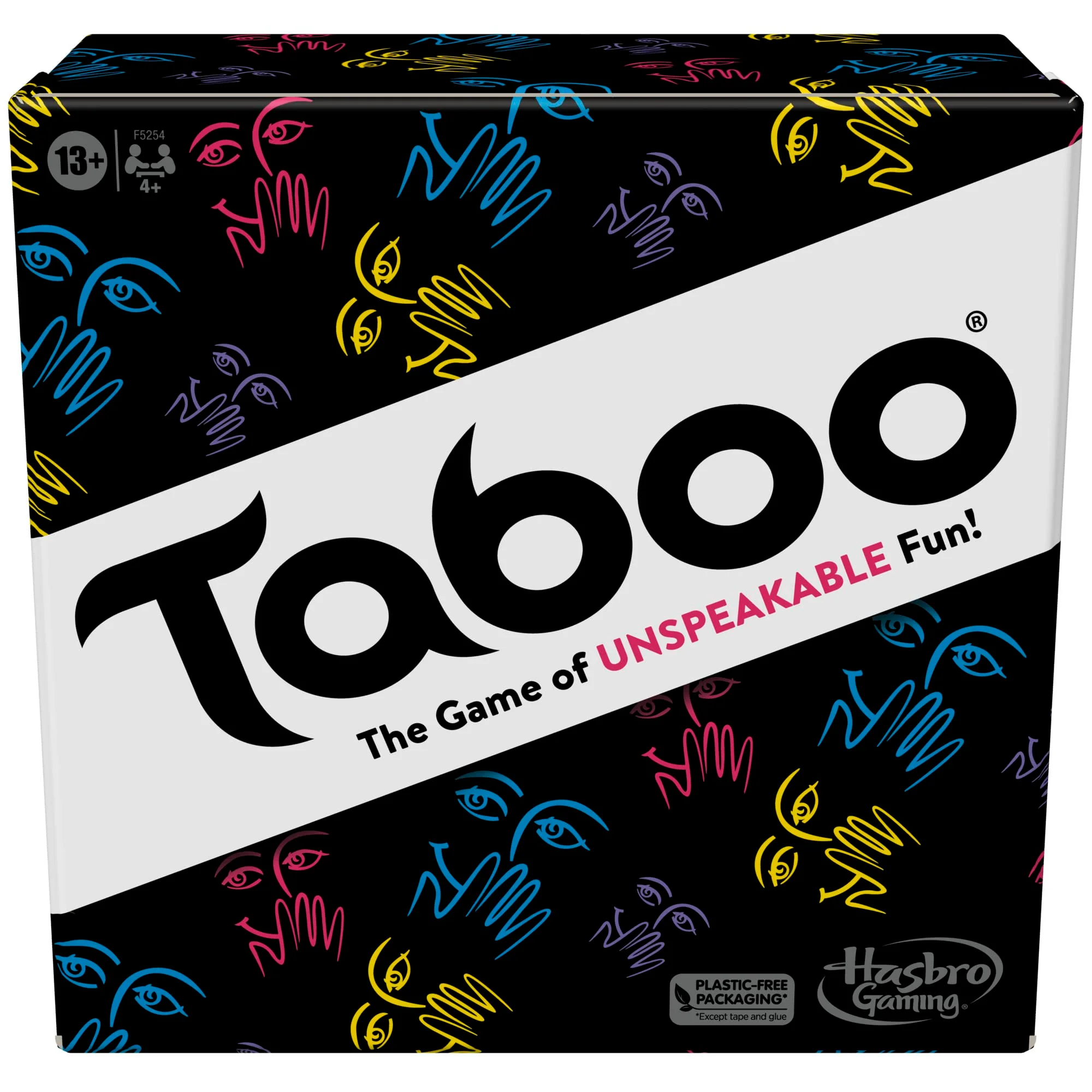 Environmentally Friendly Hasbro Gaming Taboo Classic Game Party Word Guessing Game for Adults and Teens Board Game for 4 Players Ages 13 and Up Detailed