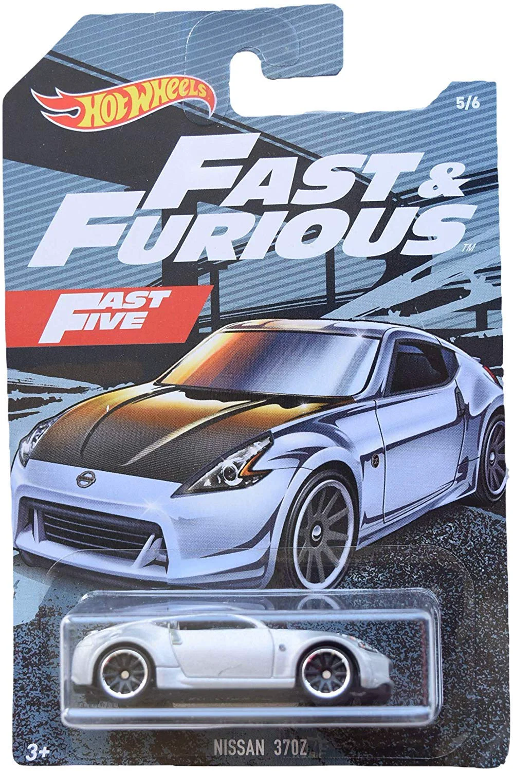 Powerful Hot Wheels Fast Furious Nissan 370Z 5 6 Silver Dependable
