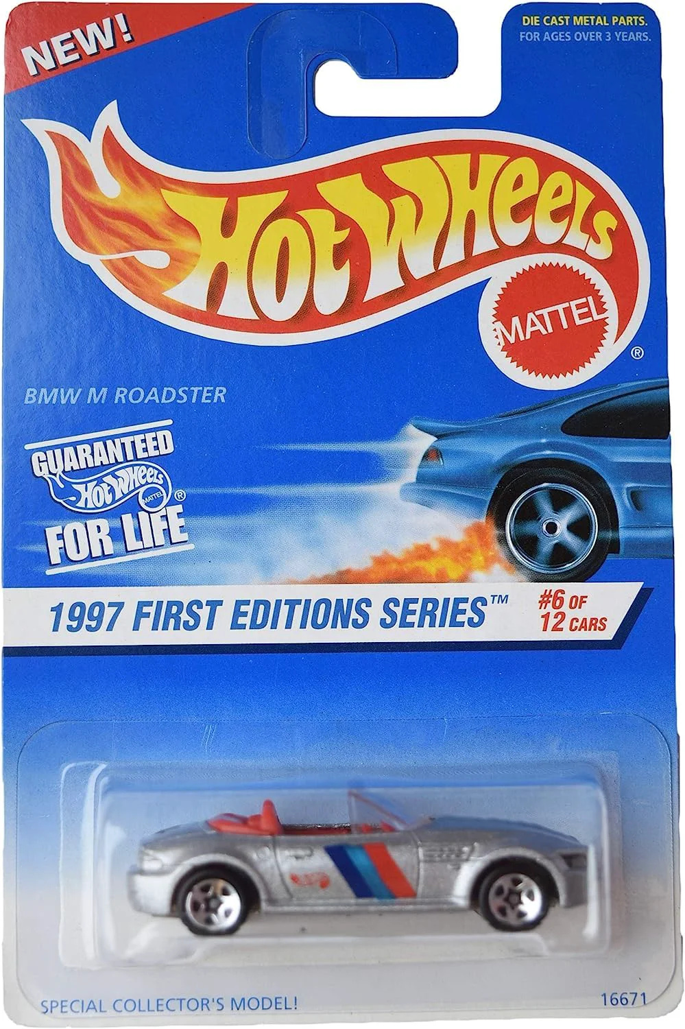 Powerful Hot Wheels 1997 First Editions 6 BMW M Roadster 518 5-Spoke Mint 1 64 Scale Clean