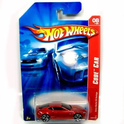 Fashionable Hot Wheels 2007-092 Code CAR Aston Martin V8 Vantage - Red 08 of 24 Prestigious