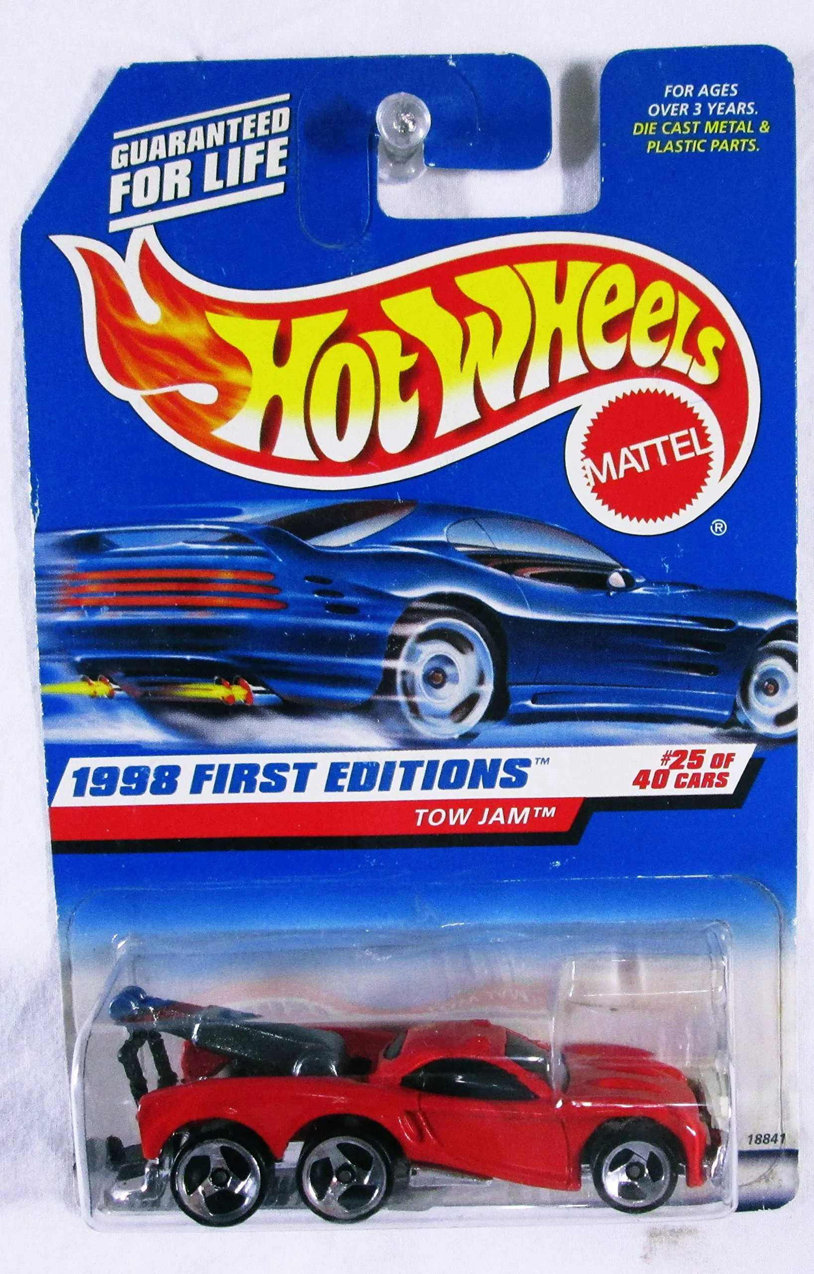 Practical Hot Wheels - 1998 First Editions - Tow Jam - Red - 25 of 40 - Collector 658 - Limited Edition - Collectible Artisan