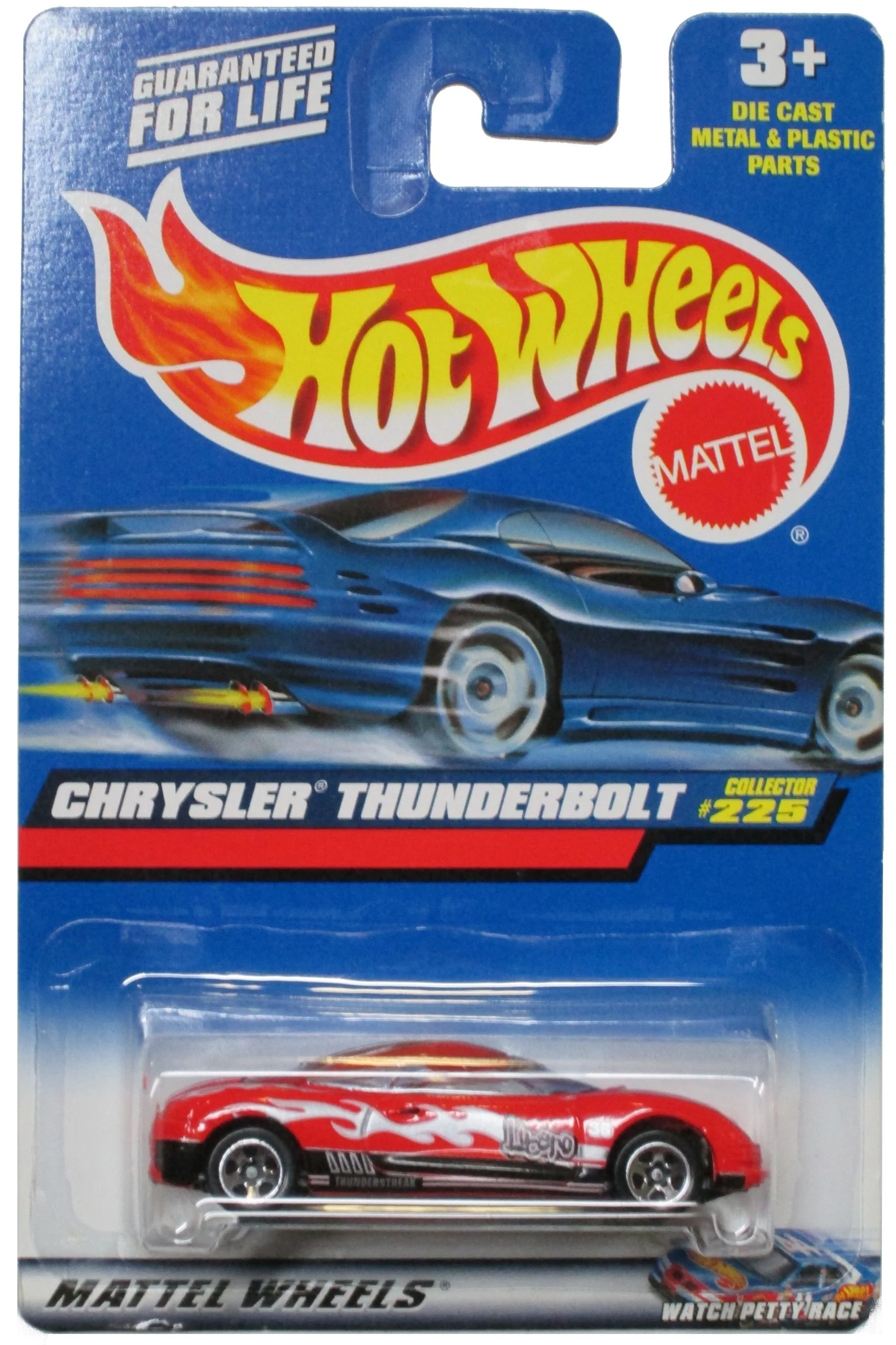 Exclusive Hot Wheels 2000-225 Chrysler Thunderbolt RED Mainline High-Quality
