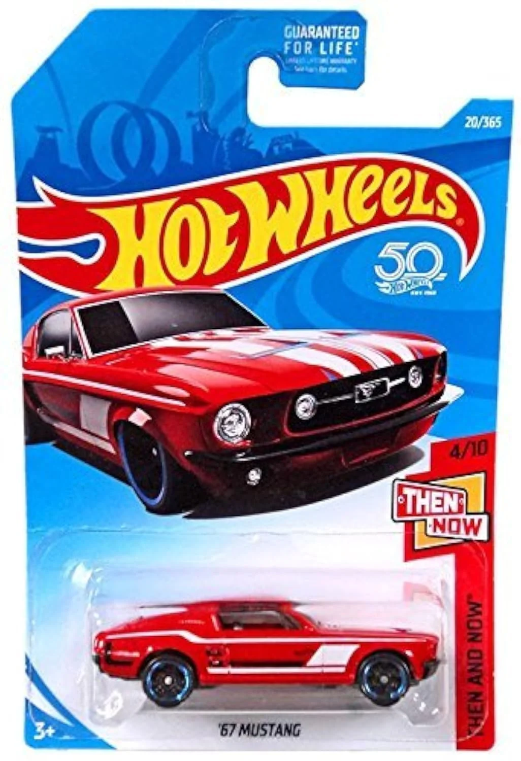 Casual Hot Wheels 2018 50th Anniversary Then and Now 67 Mustang 20 365 Red Sophisticated