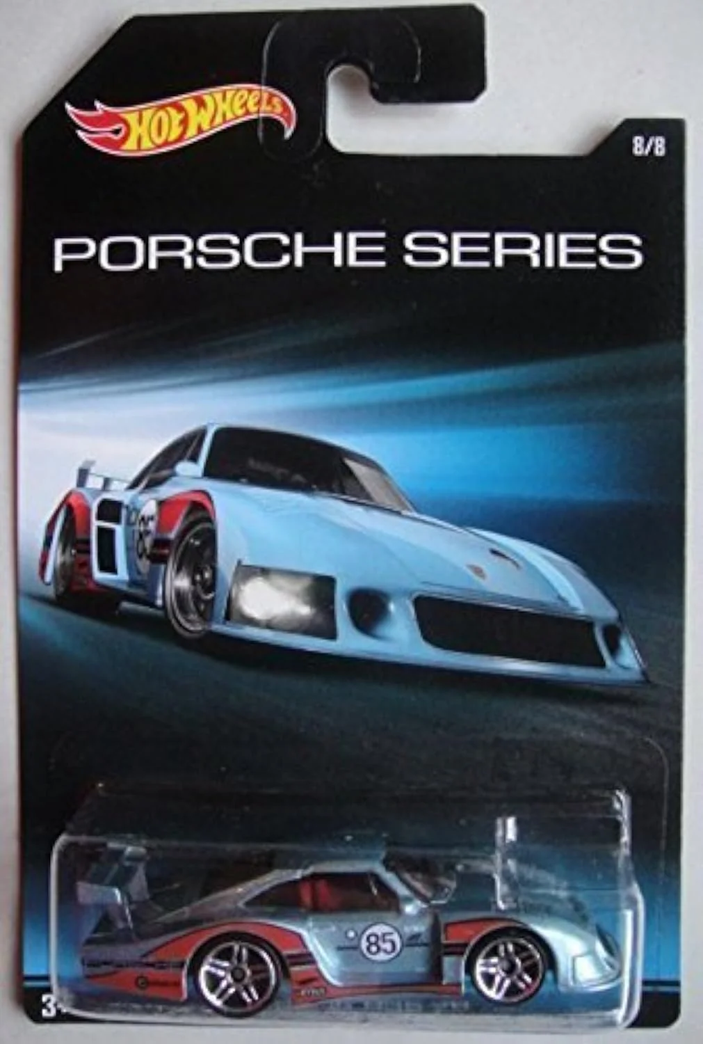 Detailed HOT WHEELS PORSCHE SERIES METALLIC BLUE PORSCHE 935-78 8 8 Premium Material