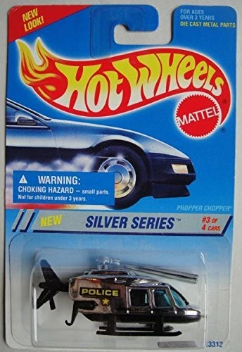 Clean HOT WHEELS SILVER SERIES POLICE PROPPER CHOPPER 3 4 NEW LOOK Eco-Friendly