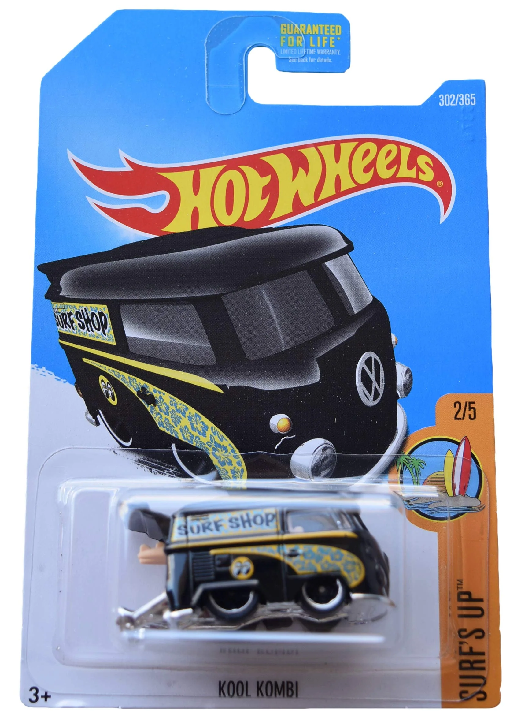 Clean Hot Wheels Volkswagen Kool Kombi 302 365 Black Classic