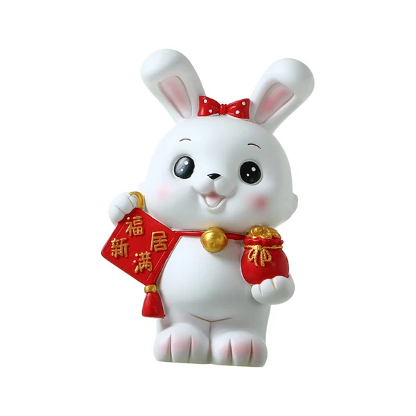 Safe Maxbell Rabbit Piggy Bank Figurine Desktop Decoration Resin Rabbit Bunny Figurines Option 1 Proven