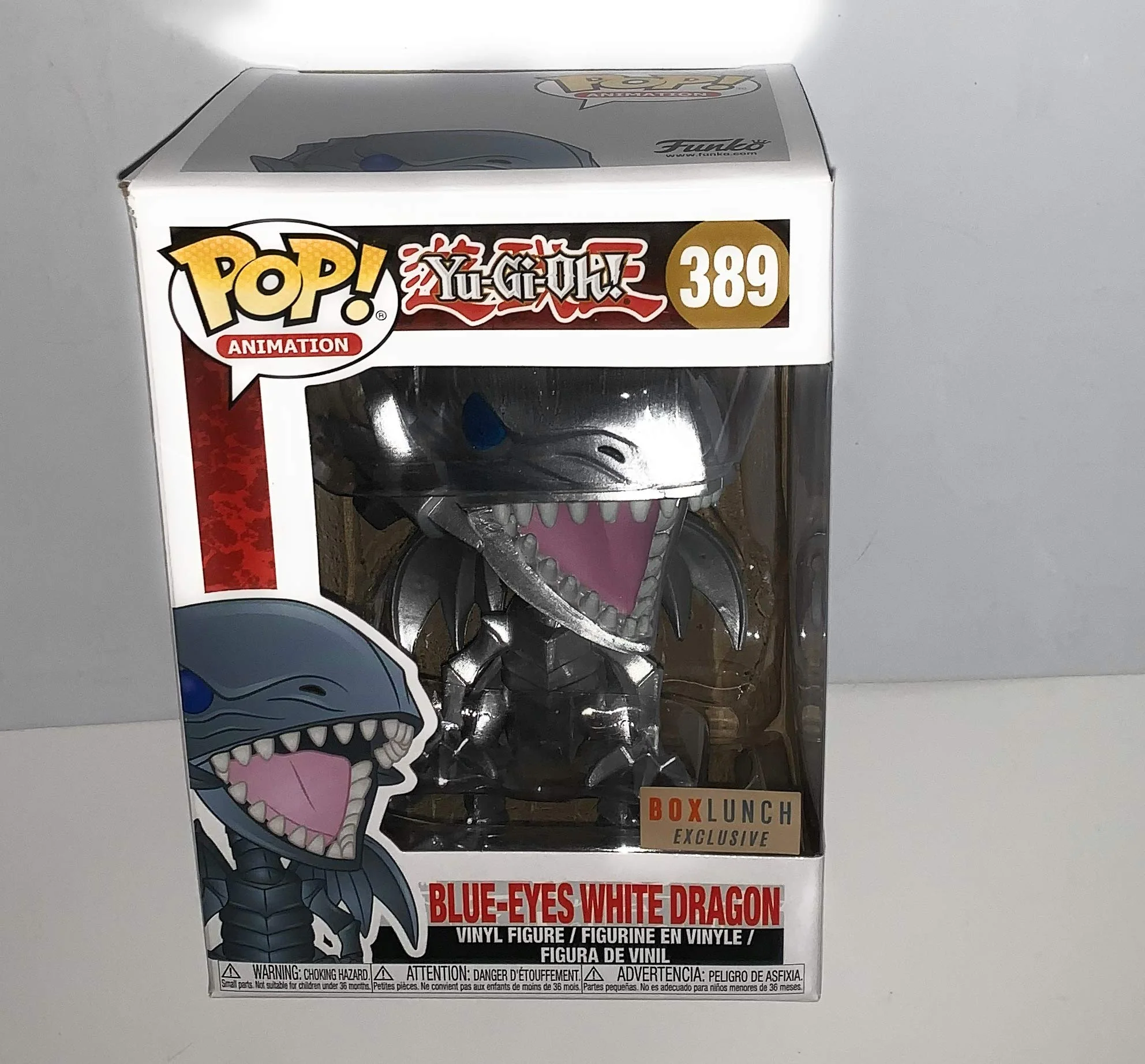 Green Funko Pop Animation - Yu-Gi-Oh Blue Eyes White Dragon Metallic Flexible