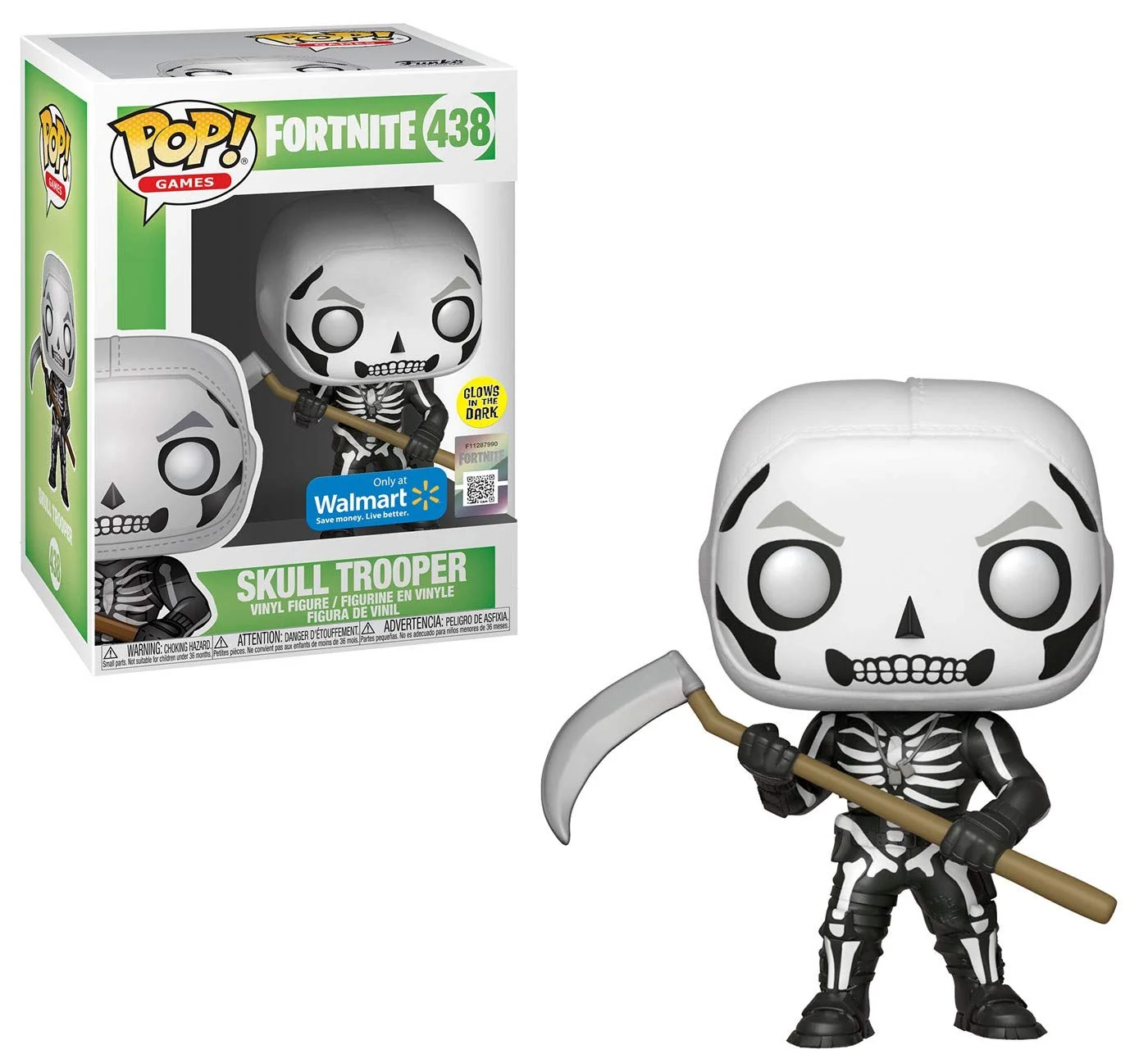 Functional Funko Pop Skull Trooper Glows in The Dark 438 Casual