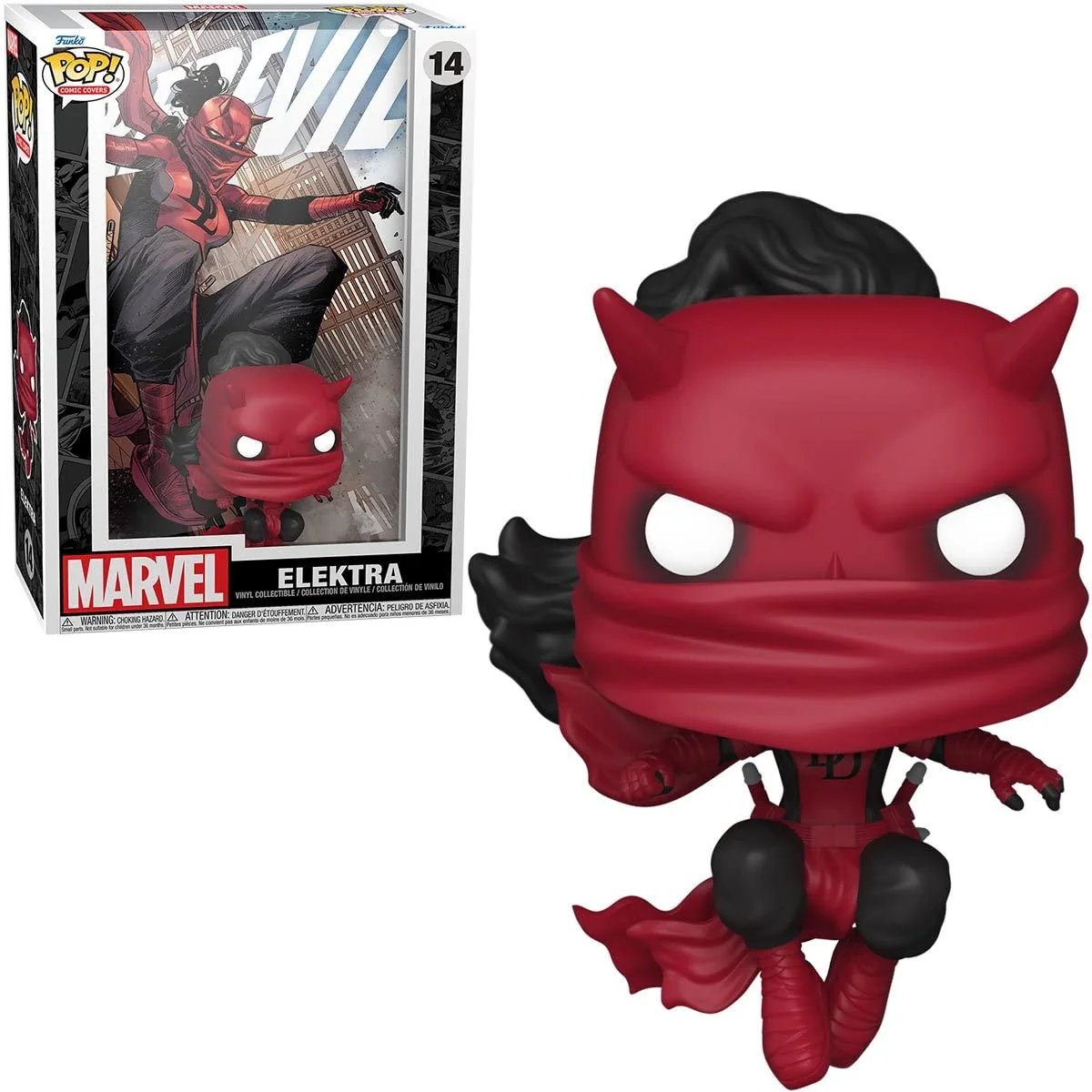 Expertly Made Funko Pop Comic Cover Marvel Daredevil - Elektra Powerful