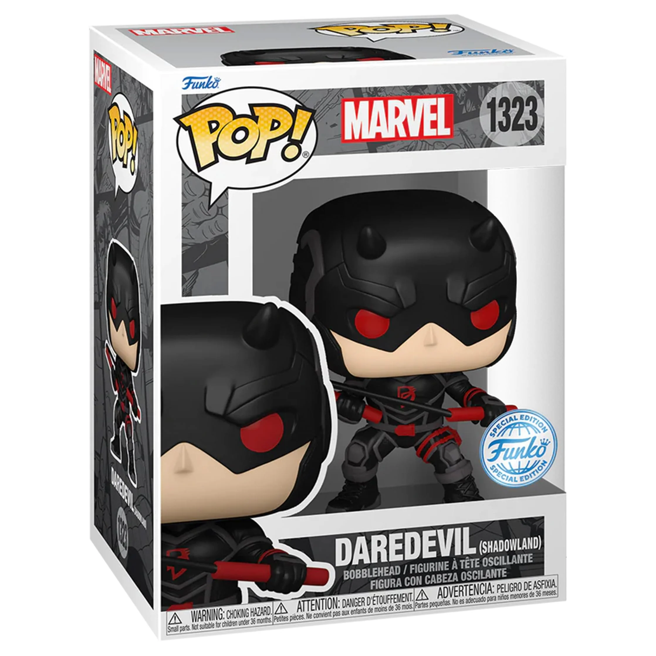 Unique Funko Pop Marvel - Daredevil Shadowland Bobblehead Figure Entertainment Earth Exclusive Effective