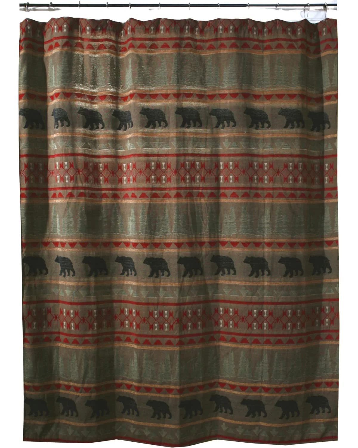 Soft Carstens INC JB4006 Shower Curtain Brown Pure
