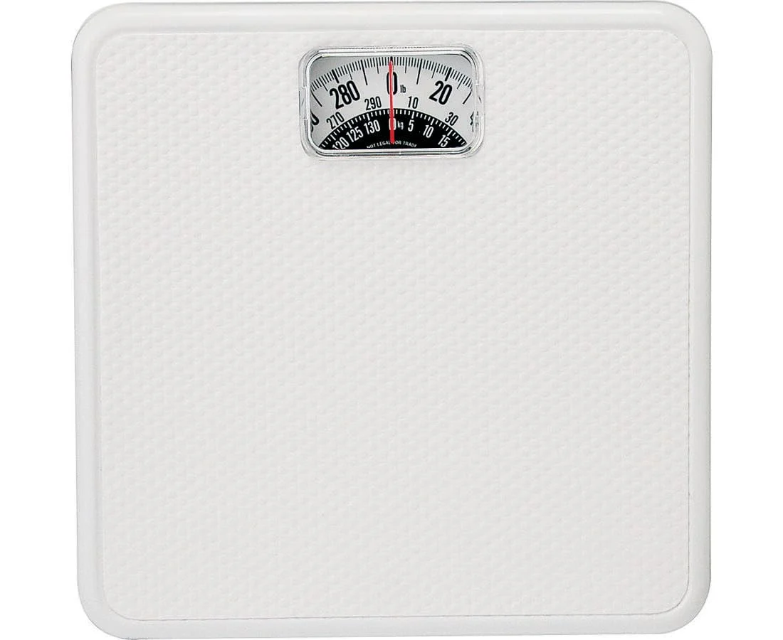 Next-Generation Taylor Precision Products White Square Mechanical Bath Scale Refined