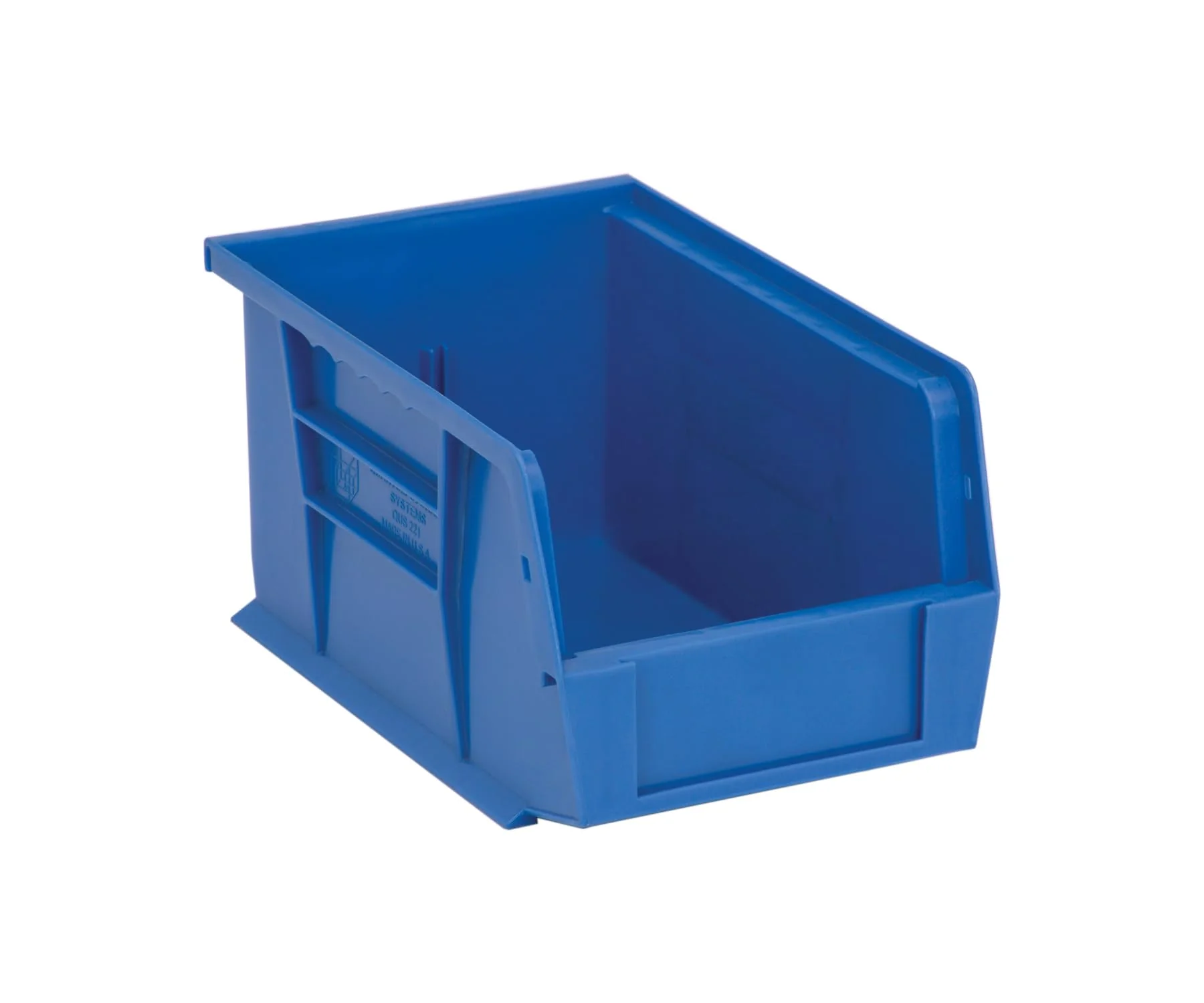 Premium Quantum QUS221 Plastic Stackable Bin 9-1 4 x 6 x 5 Blue - Lot of 12 Sophisticated