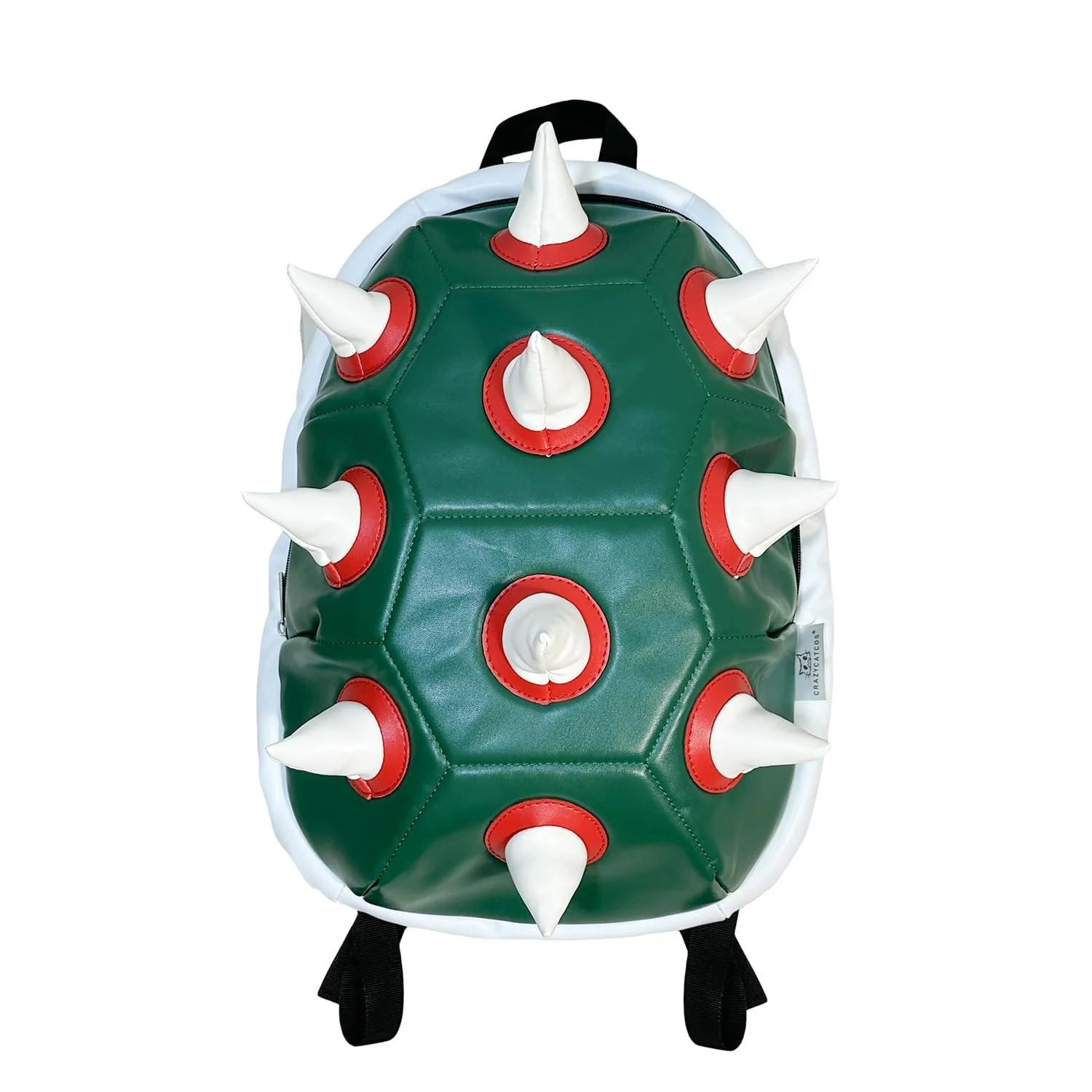 Sustainable Bowsette Koopa Cosplay Props White Spiked Laptop Backpack 14 Inch Green Turtle Shell Cosplay Backpack Exclusive