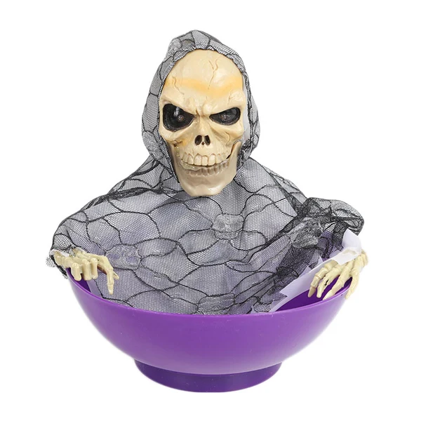 Verified Maxbell Electric Halloween Decorations Fruit Plate Ghost Tricky Yard Garden Decor StyleB Organic