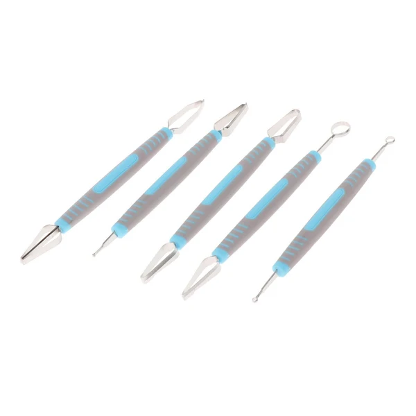 First-Class Maxbell Carving Knife Set Vegetable Fruit Sharp Modeling Sculpturing Corer Poke blue Fast