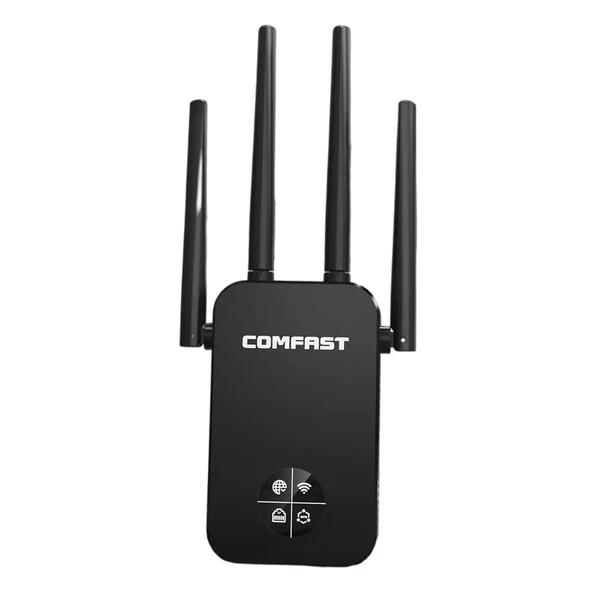 Certified Maxbell Dual Band WiFi Extender 1200M 2.4 5.8GHz Black for Household Computer Home Relaxed