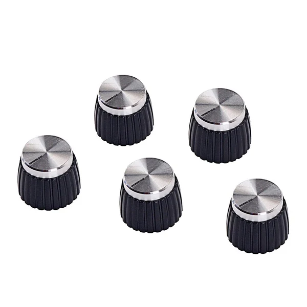 Durable Max Maxb 5 Pieces AMP Amplifier Knobs with Gold Cap Enhanced