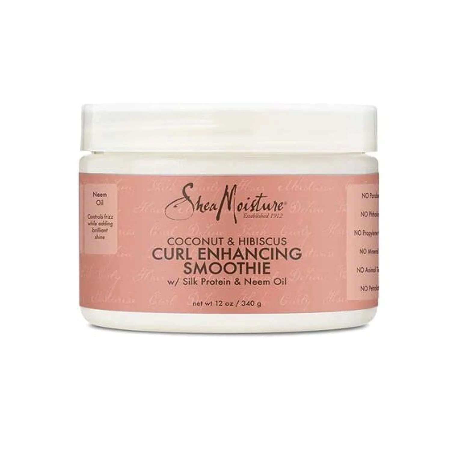 Elegant Shea Moisture Coconut Hibiscus Curl Enhancing Smoothie 12 oz Original