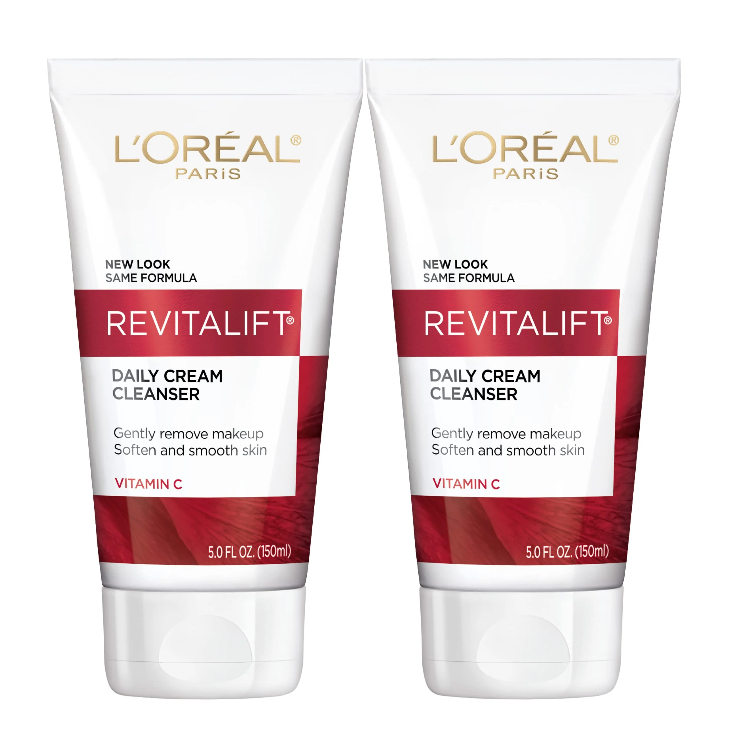 Excellent L'O Paris Revitalift Daily Cream Cleanser Gentle Makeup Remover Face Wash with Vitamin C 5 fl. oz Pack of 2 Fine Crafted