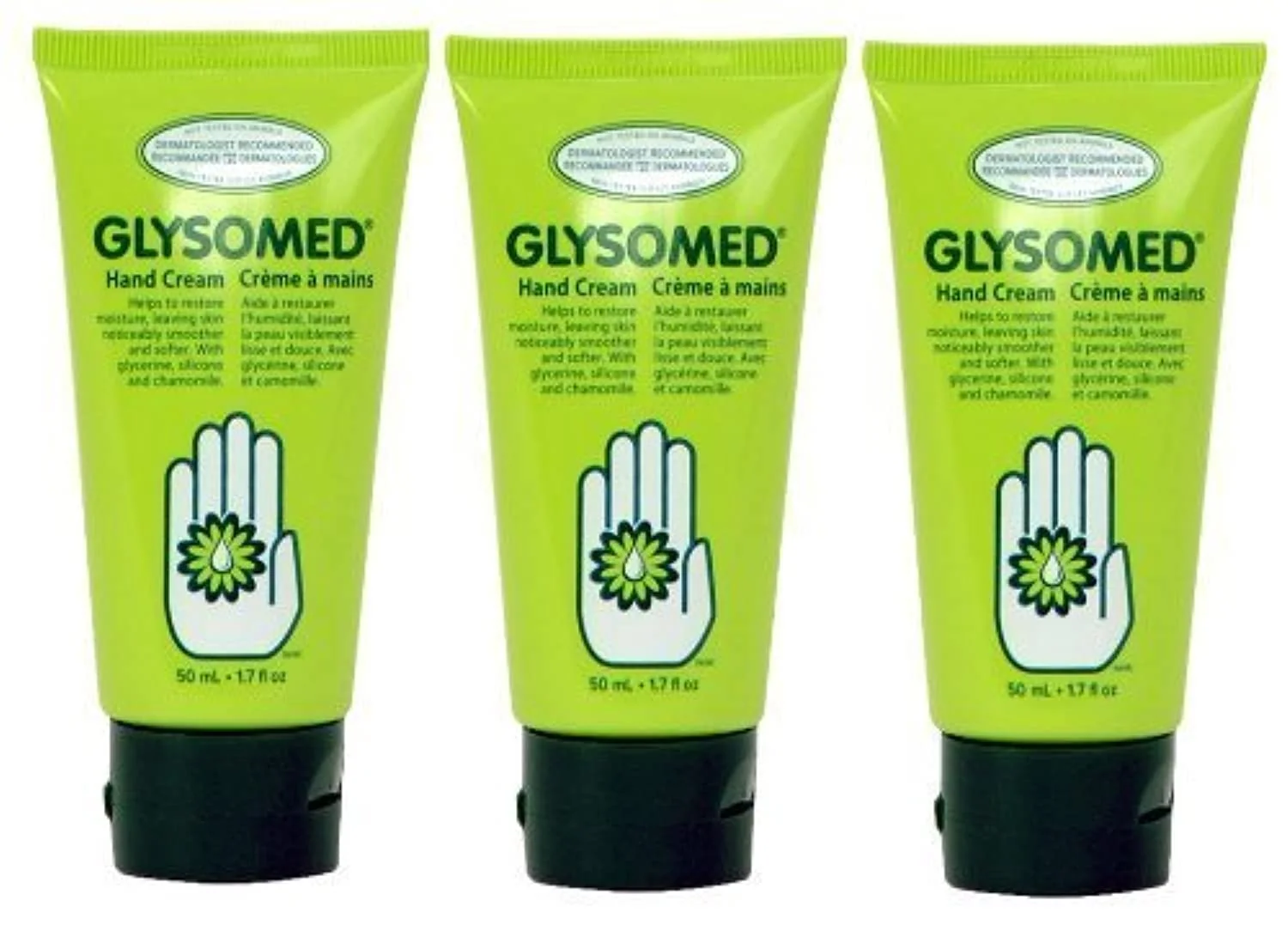 Trusted Glysomed Hand Cream Trio Pack 3 x Glysomed Hand Cream Mini Travel Size Tube 50mL 1.7 fl oz Excellent