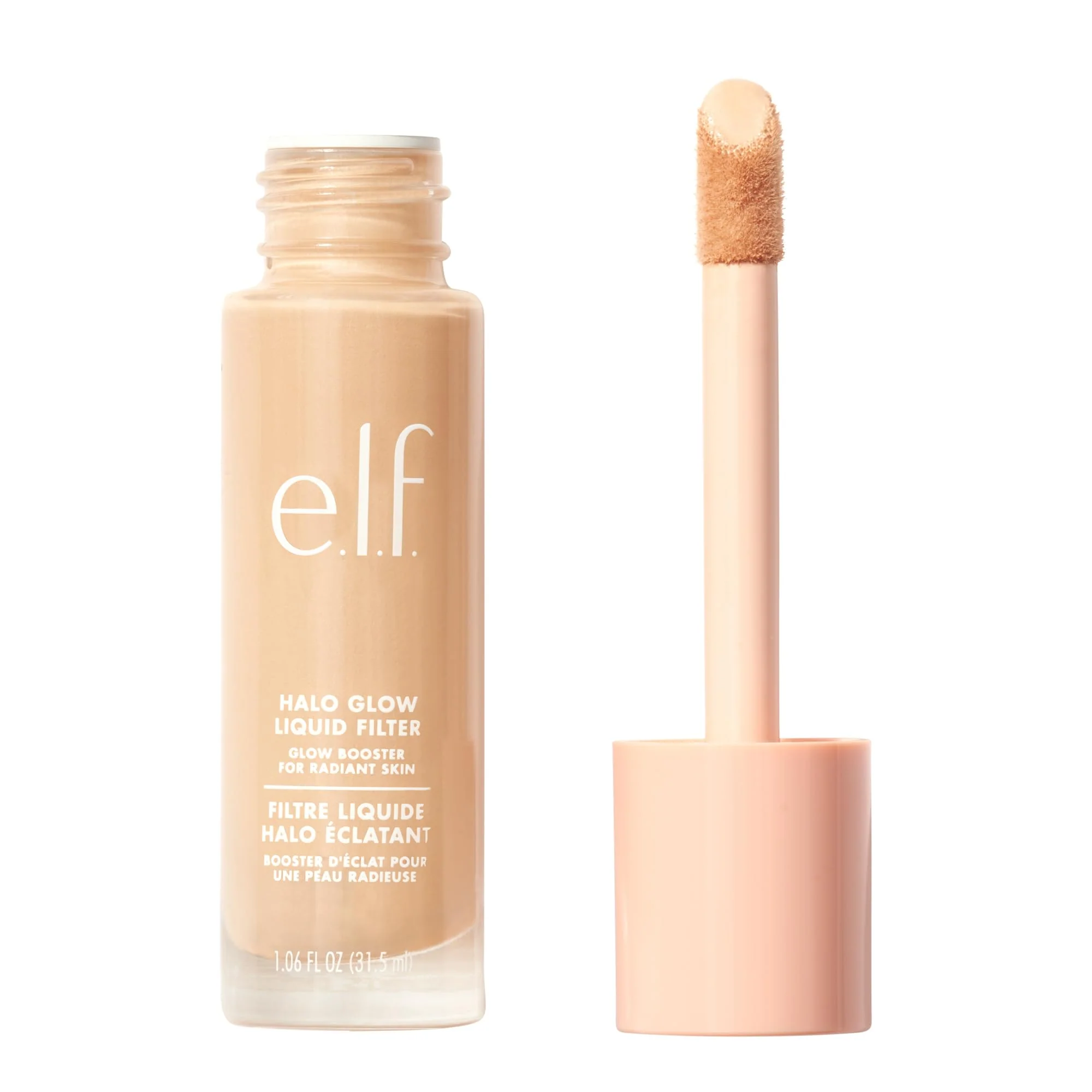 Unique e.l.f. Halo Glow Liquid Filter Complexion Booster For A Glowing Soft-Focus Look Infused With Hyaluronic Acid Vegan Cruelty- 5 Medium Tan Lightweight