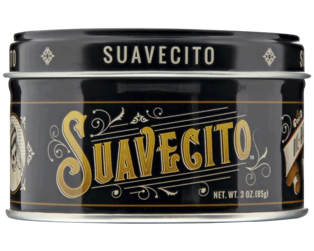Clean Suavecito Oil Based Pomade 3 oz Tin Can - Scent Hair Styling Long Lasting Hold Healthy High Shine For All Hair Types - Smooth Slickback Exclusive