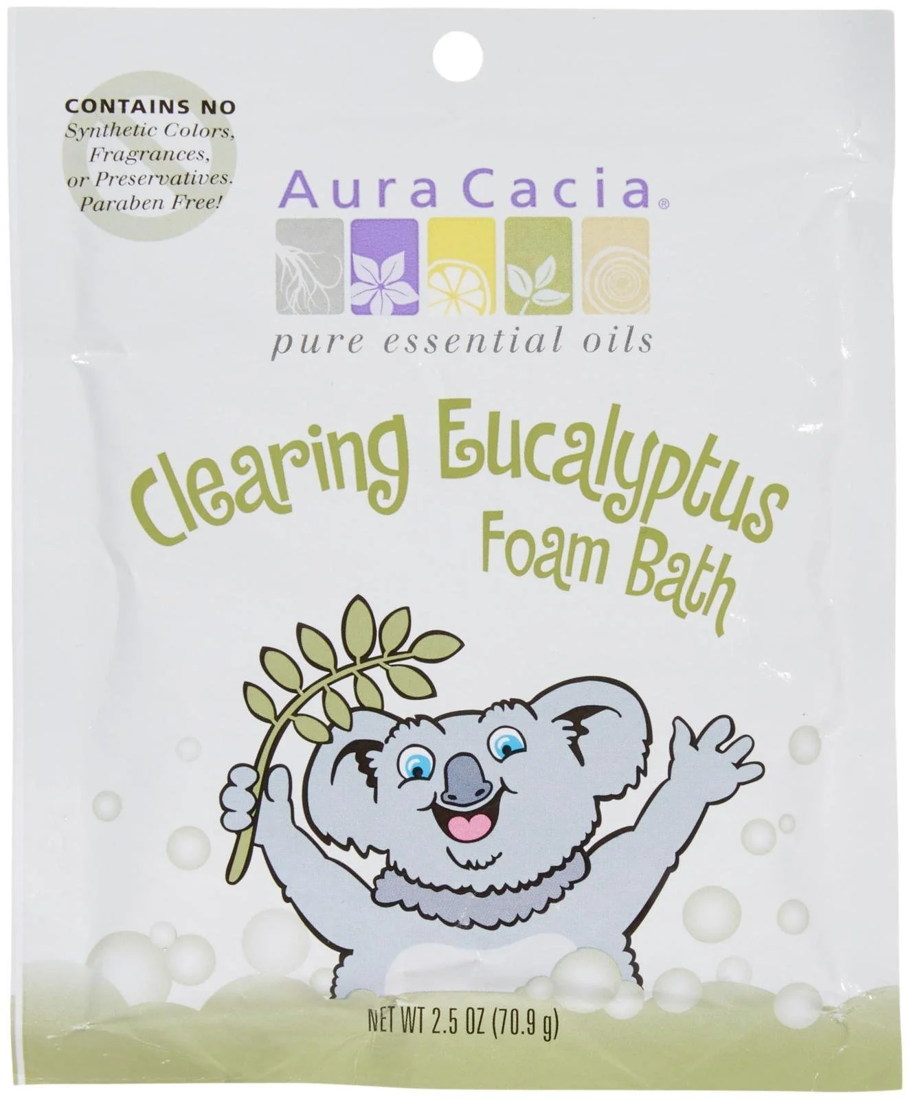 Flexible Aura Cacia Kids Clearing Foam Bath 2.5 OZ Outstanding