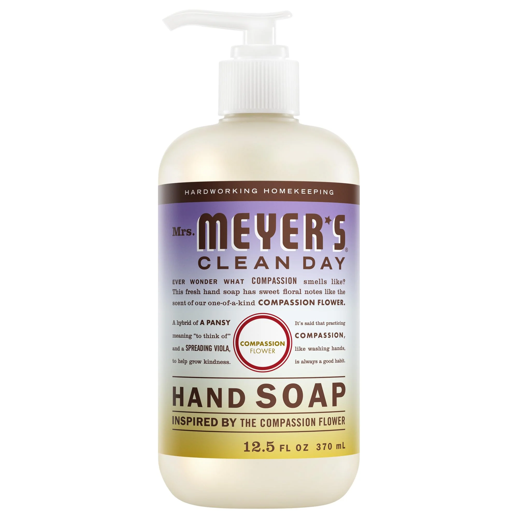 Fast MRS. MEYER'S CLEAN DAY Hand Soap Compassion Flower Scent 12.5 Fl Oz Bottle Quality
