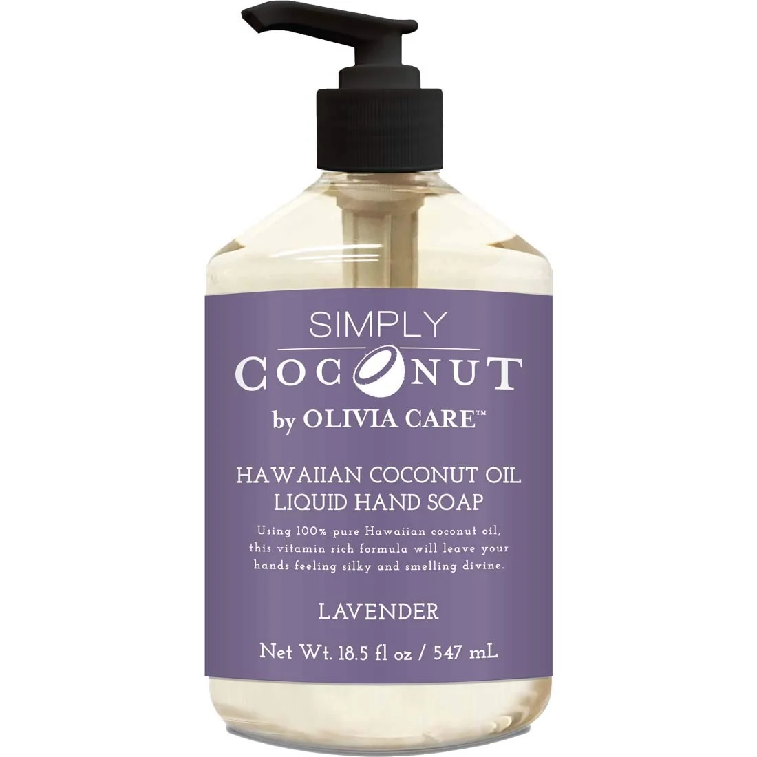 World-Class Olivia Care Liquid Hand Soap 18.5 Fl Oz Pack of 1 Lavender Coconut Premium Material