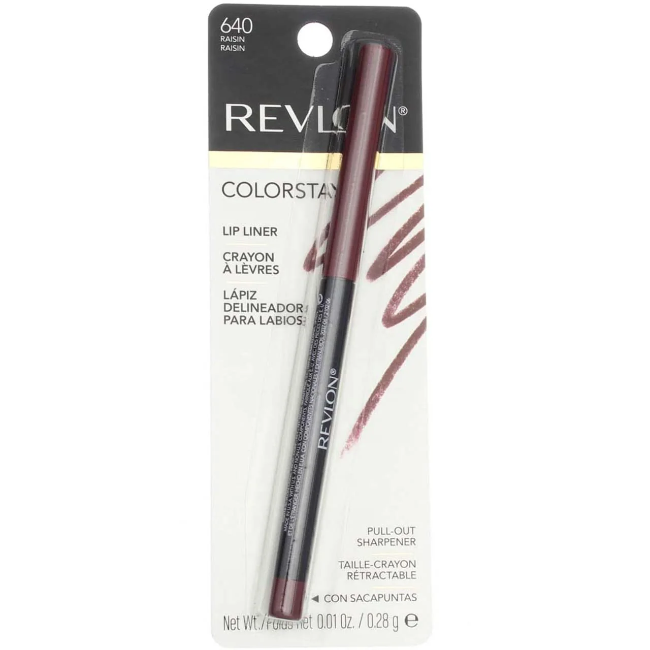 Eco-Friendly REV C STAY LIP LINER RAISIN 640 Minimalist