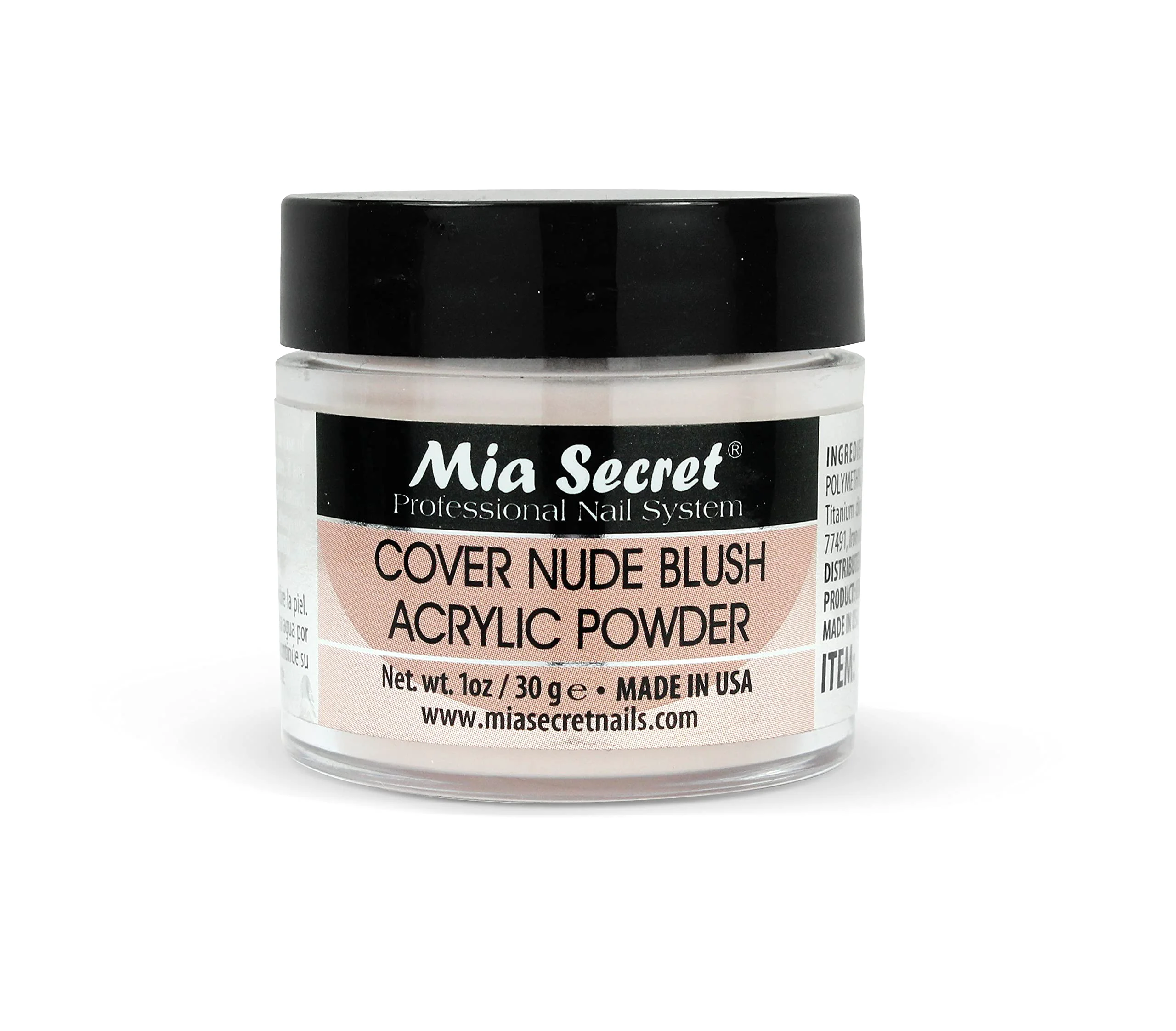 Top-Quality Mia Secret Cover Nude Blush Acrylic Powder 1oz Clean