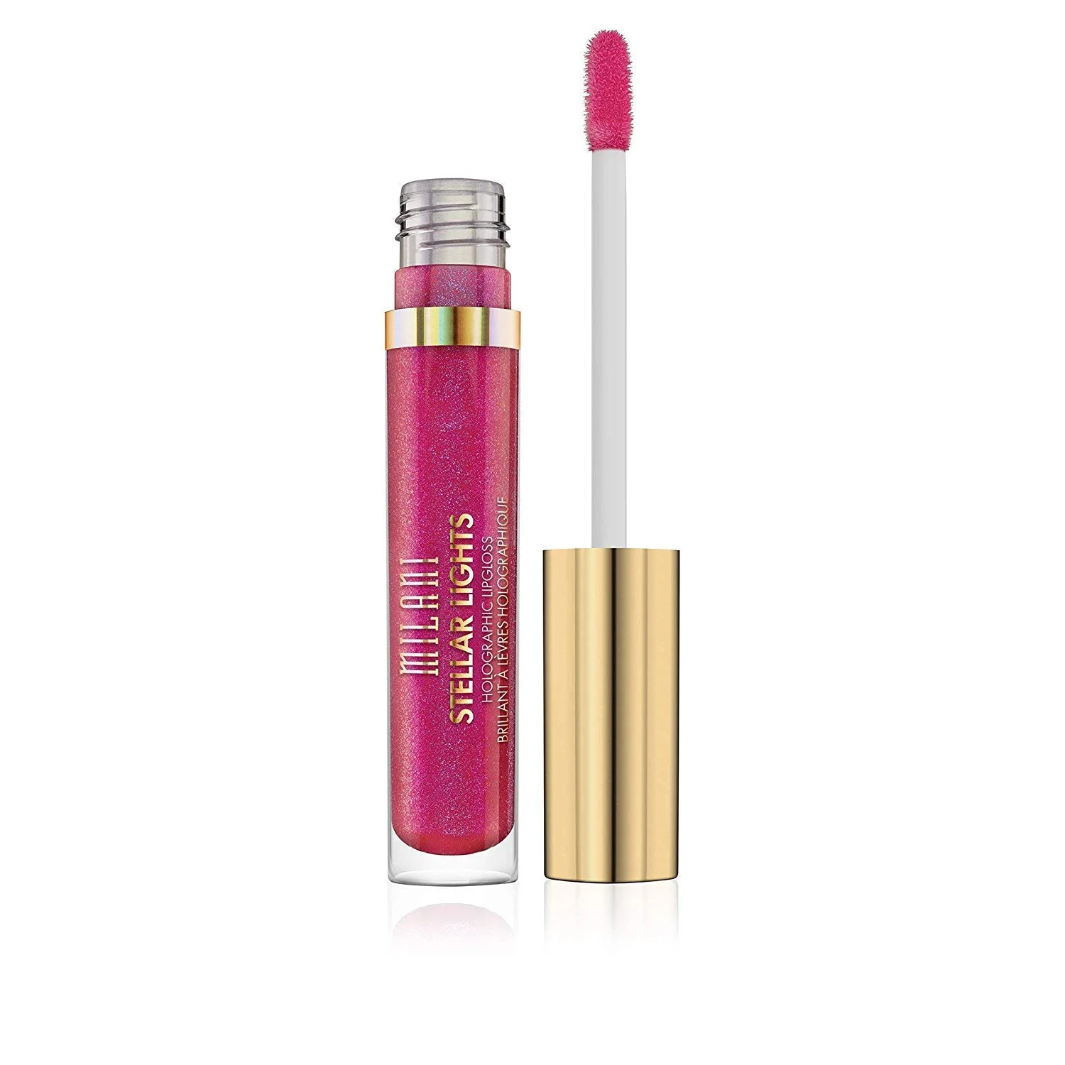 Flexible Milani Stellar Lights Holographic Lip Gloss - 05 Fluorescent Fuchsia 0.12 Fl oz 3.6 ml Selected