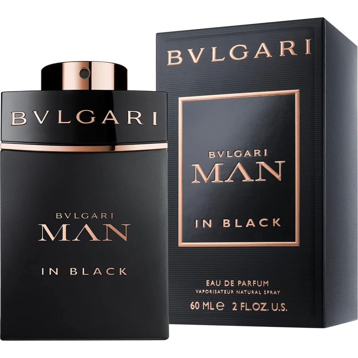 Comfortable BVLGARI Man in Black Eau de Parfum 2 Fl Oz Genuine