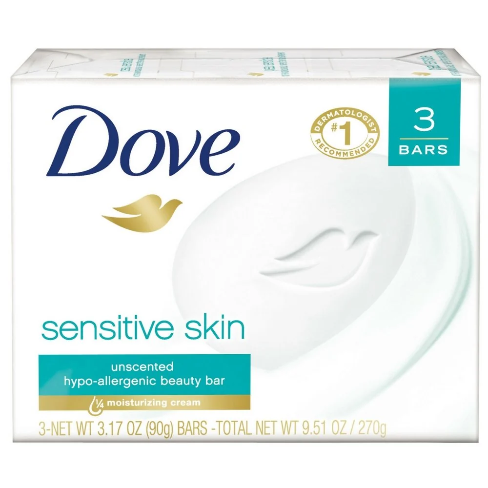 Top-Quality Dove Beauty Bar Sensitive Skin 3.17 oz 3 Bar Pack of 6 Breathable