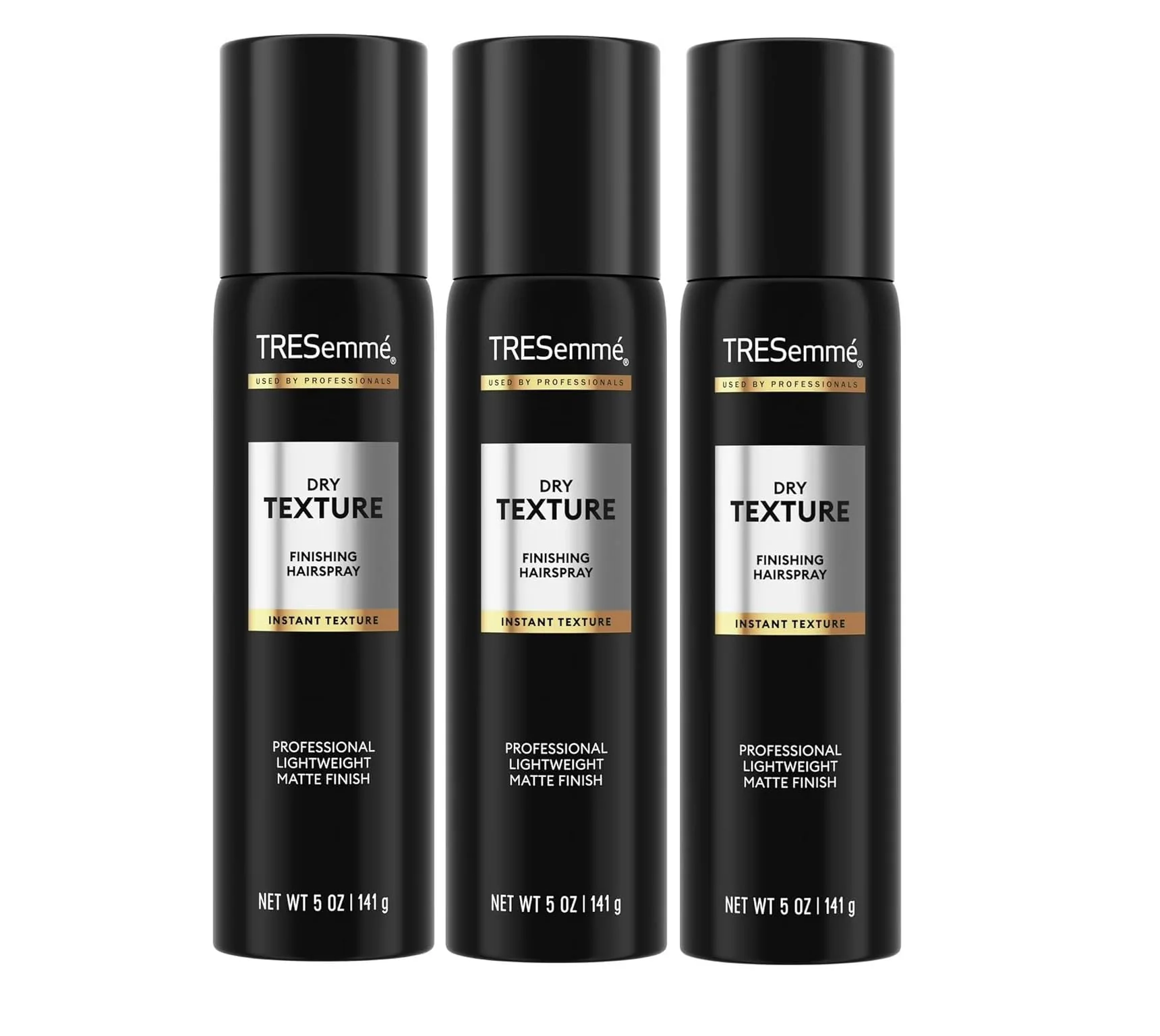 Clean TRESemme Dry Texture Finishing Spray Matte Finish Texturizing Volumizing 24H Humidity Frizz Control 5 Oz Pack of 3 Certified