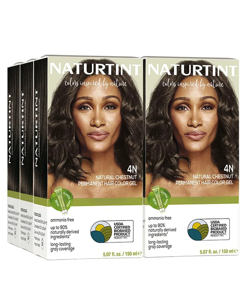 Environmentally Friendly Naturtint 4N Natural Chestnut Permanent Hair Color Pack of 6 Verified