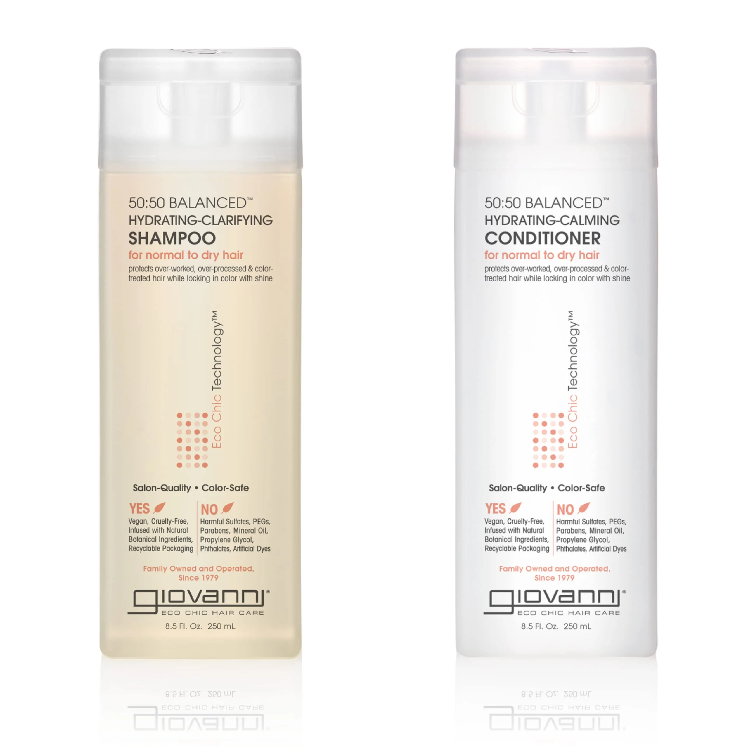 User-Friendly Giovanni 50 50 Balanced Shampoo and Conditioner Set - Clarifying Shampoo for Women Men Cleansing for Damaged Frizzy Hair Moisturizing Conditioner Next-Generation