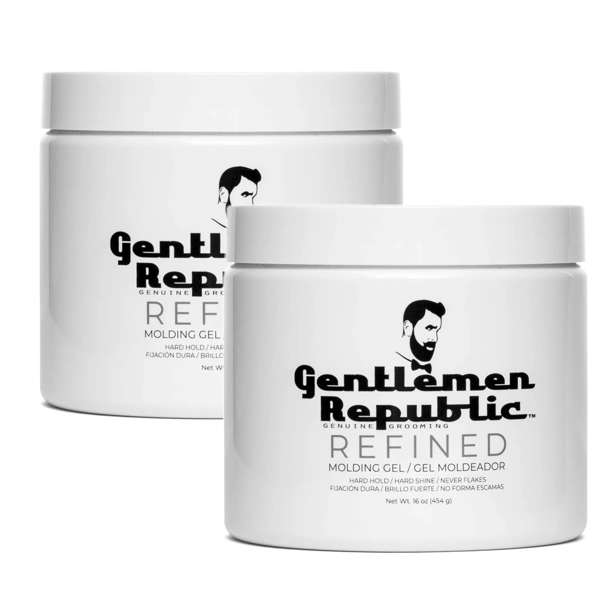 Solid Gentlemen Republic Refined Hair Gel for Men 16oz - Professional Original