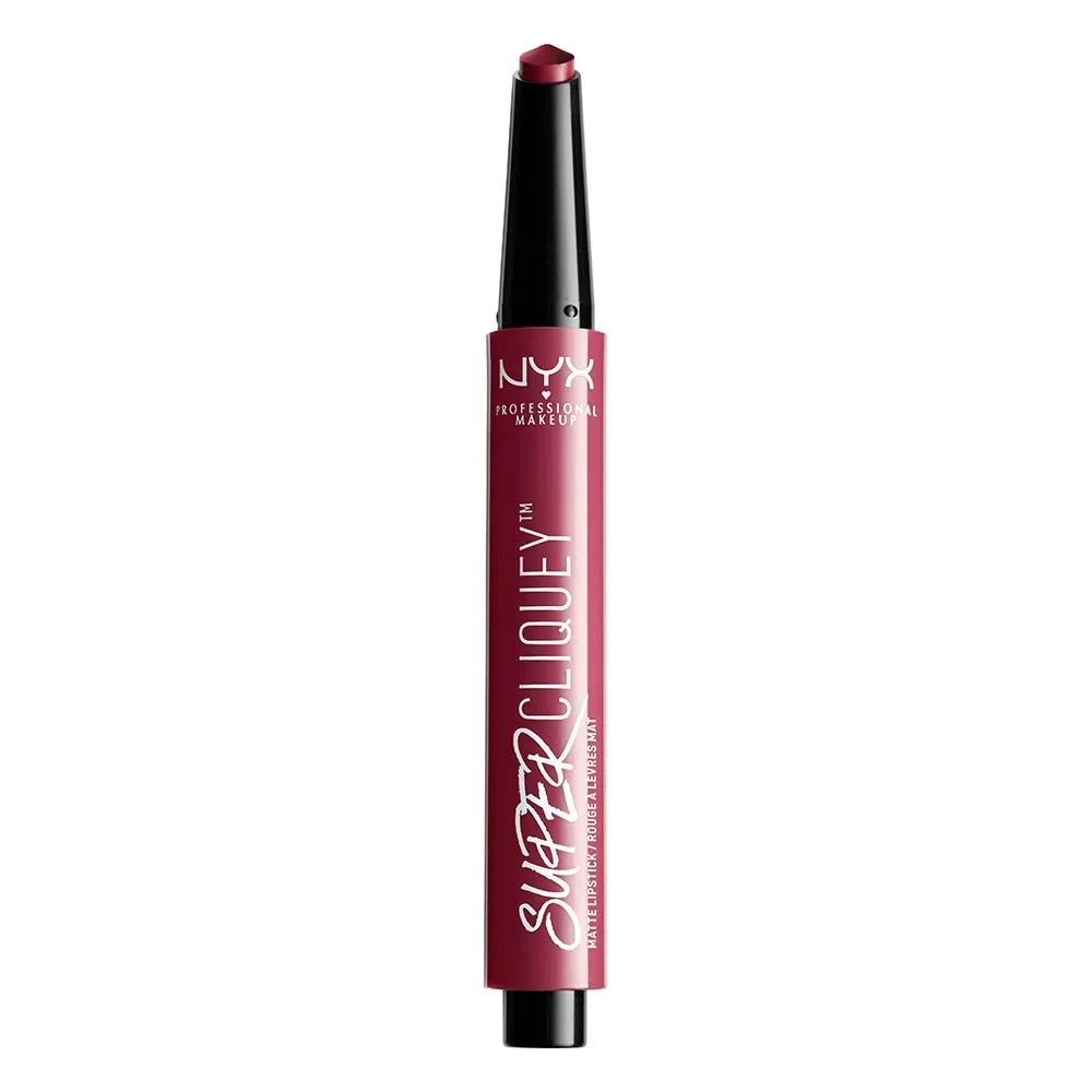 Refined NYX PROFESSIONAL MAKEUP Super Cliquey Matte Lipstick Dangerous 0.05 Ounce Smooth