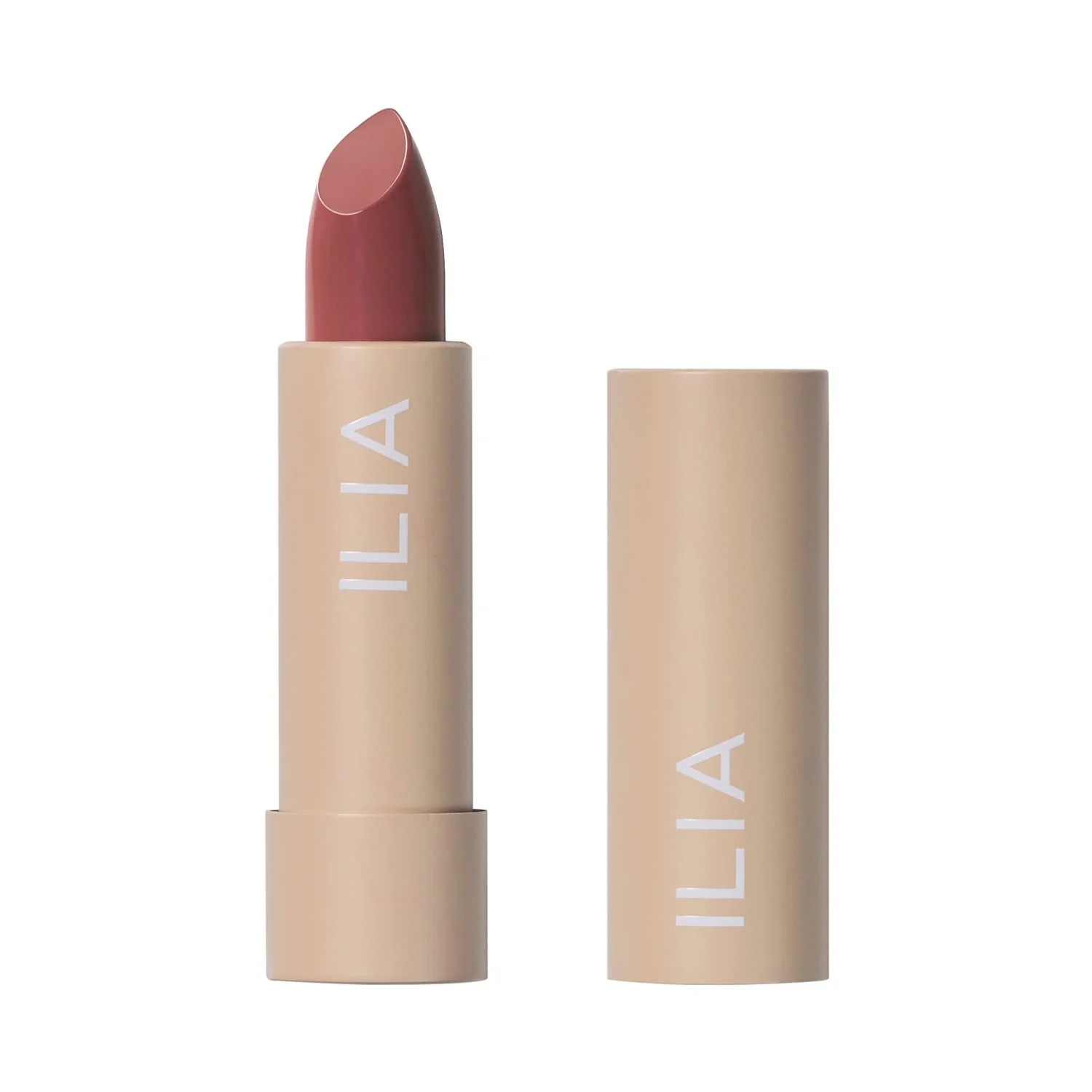 Traditional ILIA - Color Block Lipstick Non-Toxic Vegan Cruelty- Hydrating Long Lasting No Budge Color with Full Coverage Wild Rose Mauve With Efficient