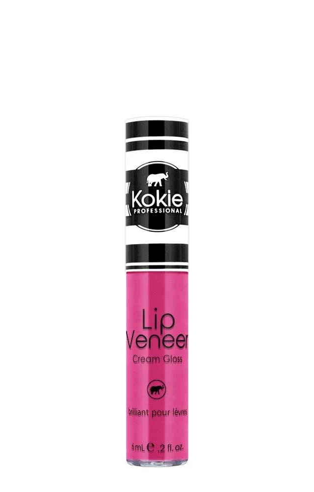 High-Quality Kokie Cosmetics Lip Veneer Cream Lip Gloss Larger Than Life 0.2 Fluid Ounce Recyclable