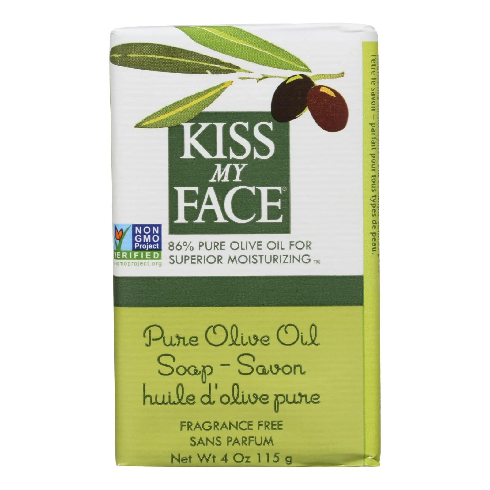 Optimized KISS My FACE BAR SOAP Pure Olive Oil 4 OZ Easy-to-Use
